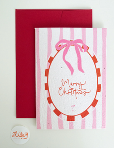 Christmas Stripes - Pink