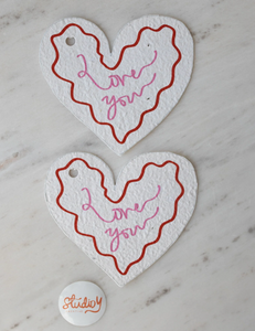 Large hearts gift tags - Love you