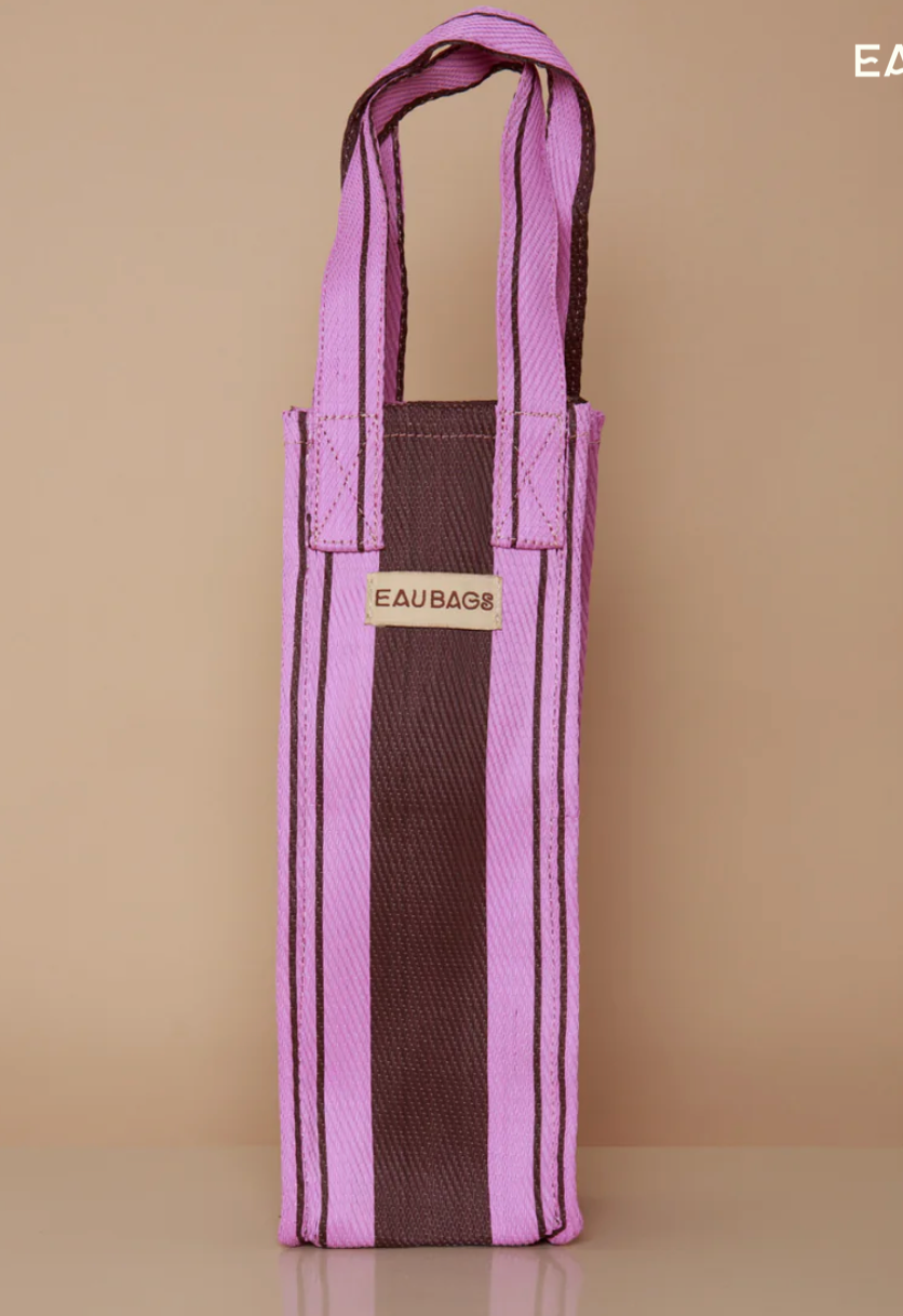 EAU BAG - Wine Carrier - French Rose and Chocolate