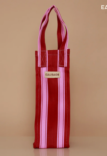 EAU BAG - Wine Carrier - Cherry Red & Pink