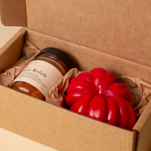 Two Tomatoes - Relish & Candle Gift Set Grande